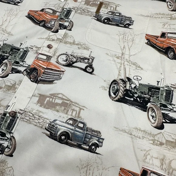 Men’s North River Outfitters Vintage Pickup Trucks And Tractors Shirt (Size XL) - Picture 2 of 8